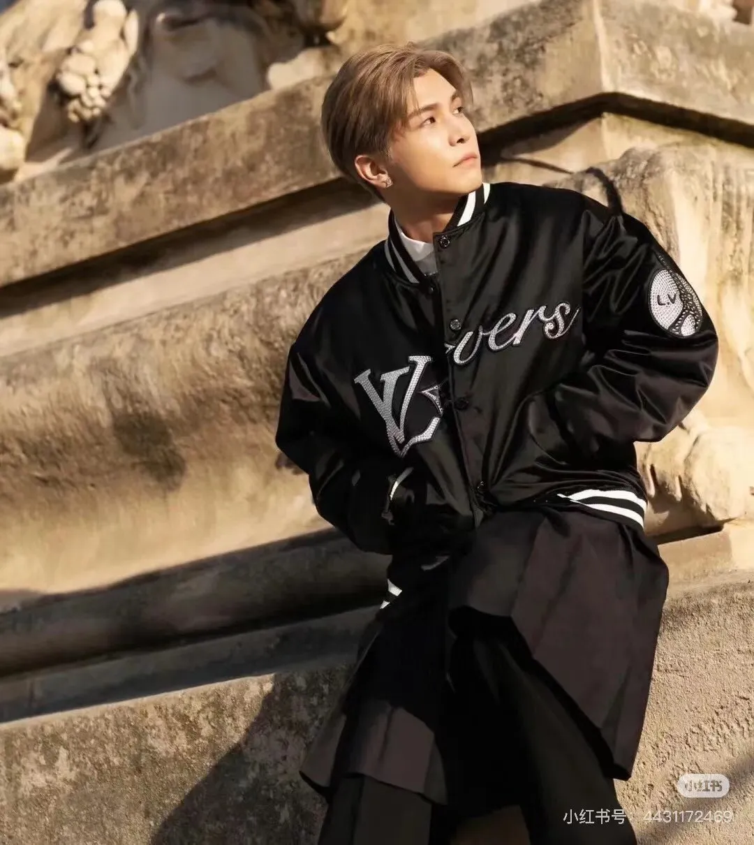 Louis Vuitton 24Fw Embroidered Polyamide Cotton Baseball Jacket Jacket